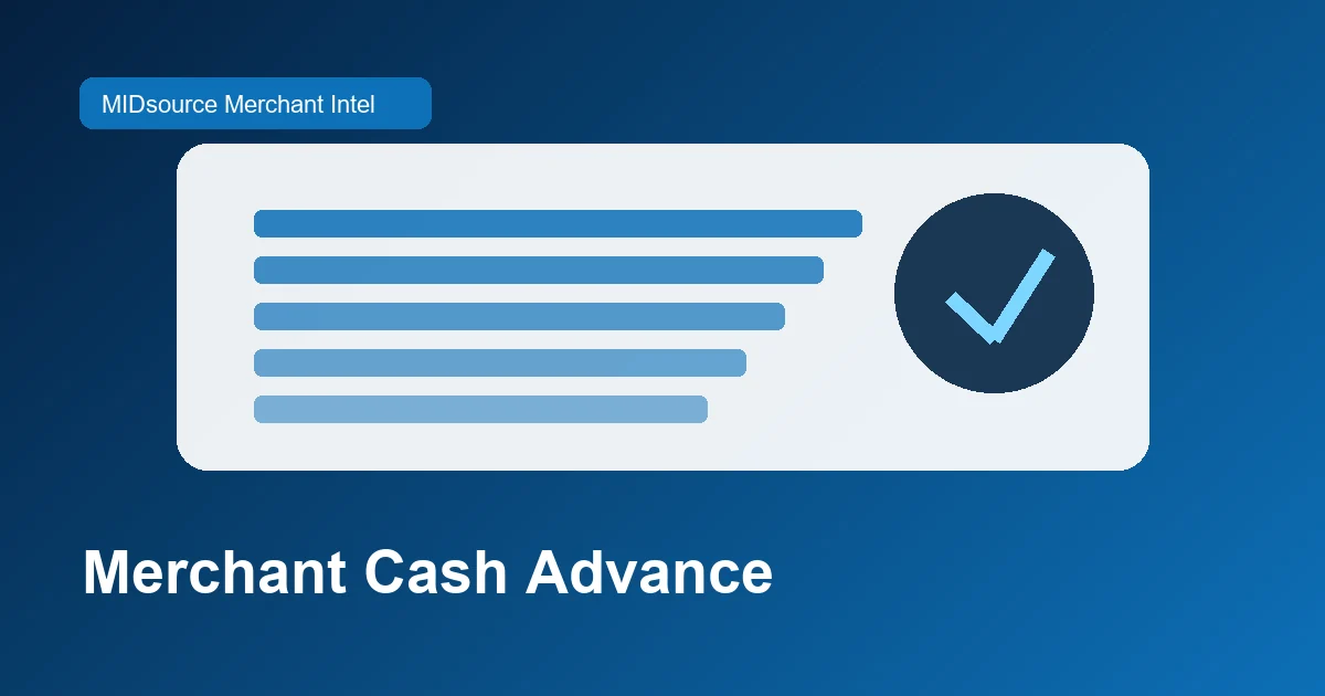 What Does a Merchant Cash Advance Require?